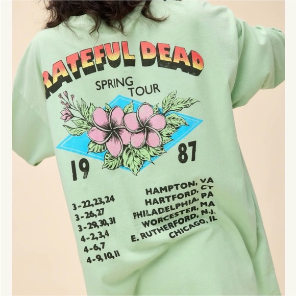 Grateful Dead Kids Mint Long Sleeve Tee - Picture 2 of 3